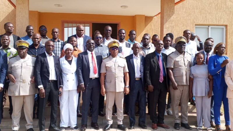 CÉRÉMONIE DE PRÉSENTATION DES VŒUX DU NOUVEL AN AU PRÉFET DE LA RÉGION DU TCHOLOGO, PRÉFET DU DÉPARTEMENT DE FERKESSÉDOUGOU