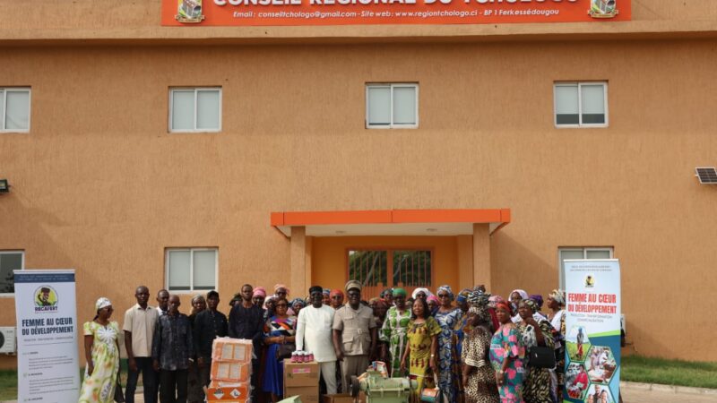 ACTIVITÉS DU CONSEIL RÉGIONAL DU TCHOLOGO (REMISE DE MATÉRIELS AGRICOLES AU RECAFERT)